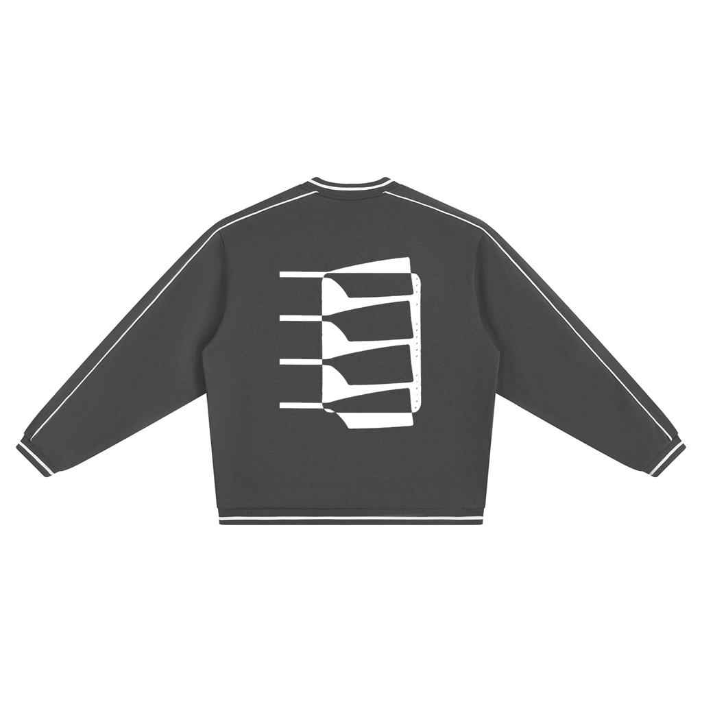 Blade Work Unisex Color Block V-Neck Sweatshirt