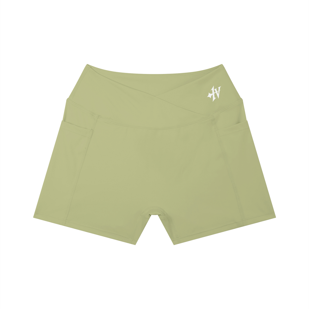 1V Women’s High Rise Pocket Yoga Shorts