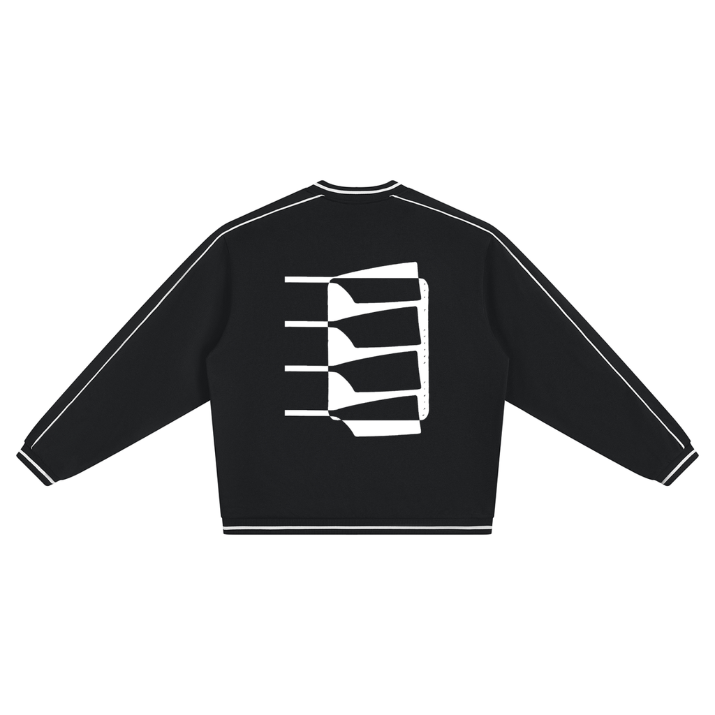 Blade Work Unisex Color Block V-Neck Sweatshirt