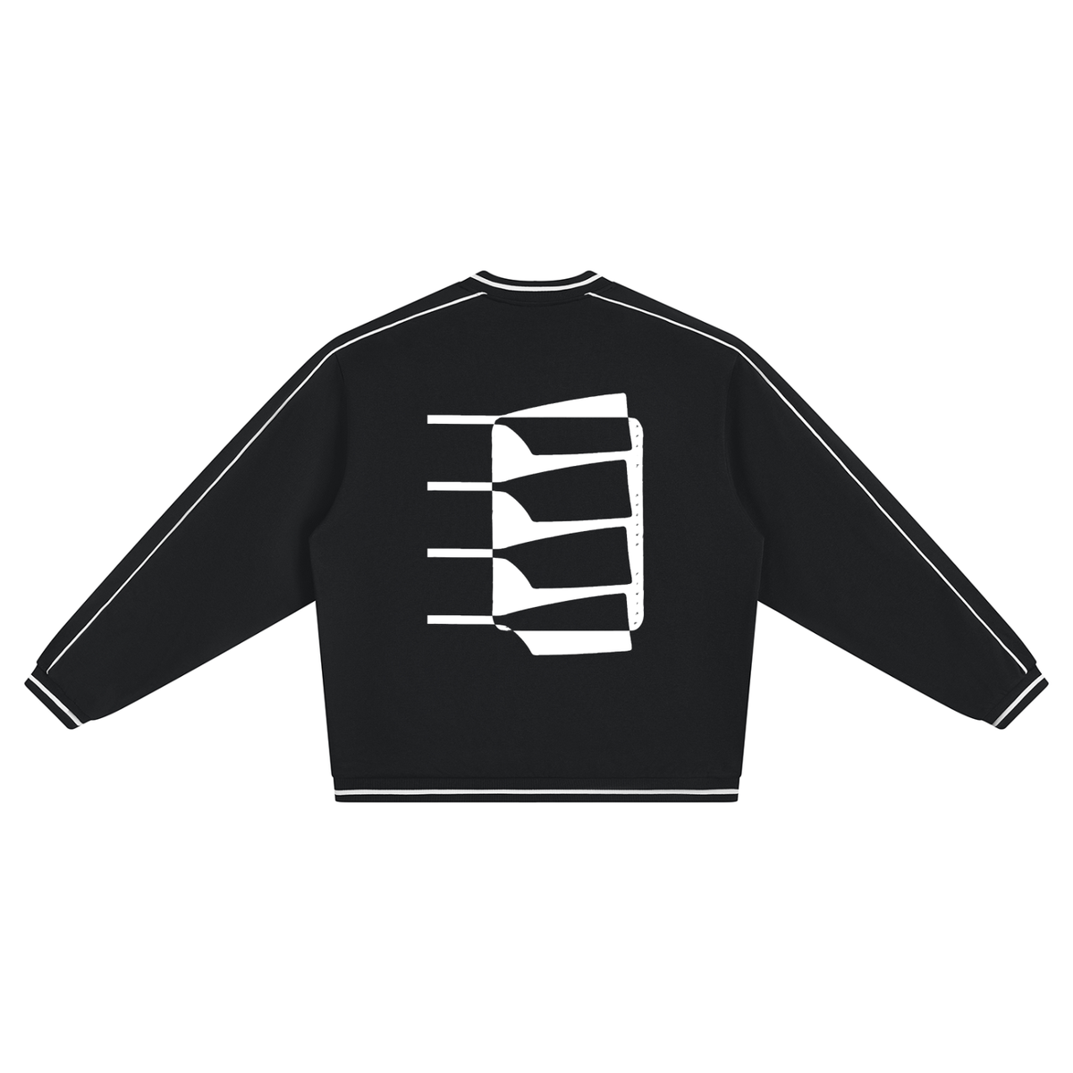 Blade Work Unisex Color Block V-Neck Sweatshirt
