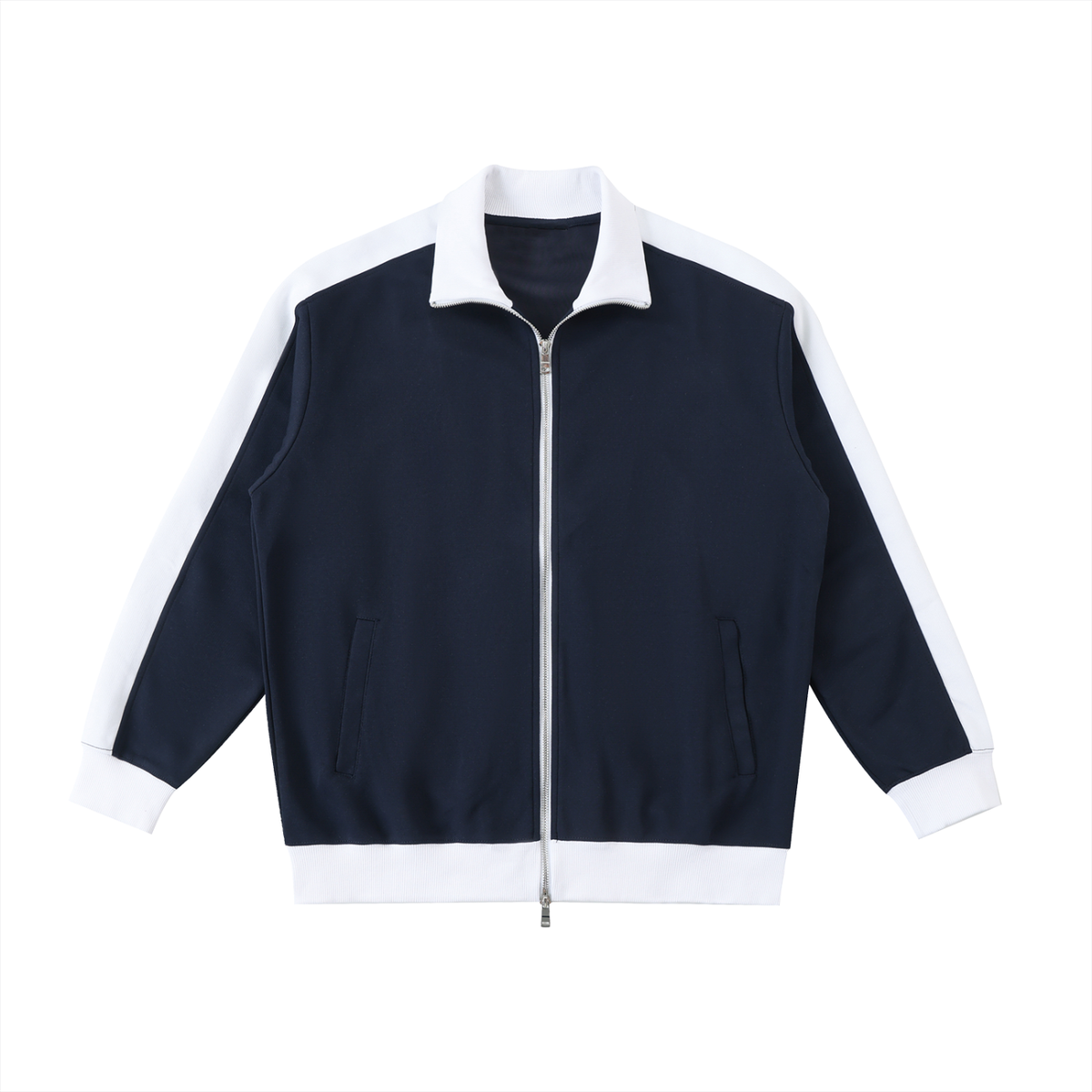 1V Contrast Trim Collar Jacket