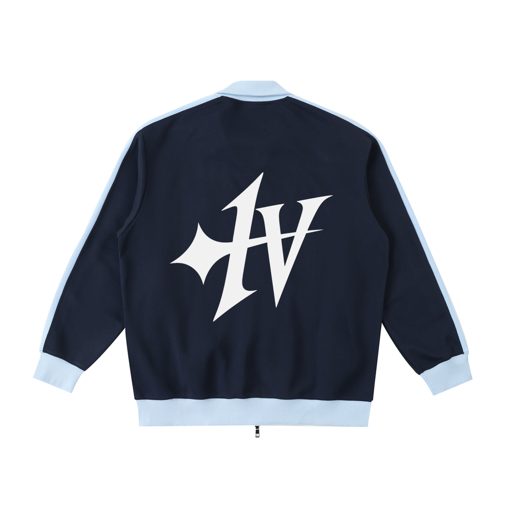 1V Contrast Trim Collar Jacket
