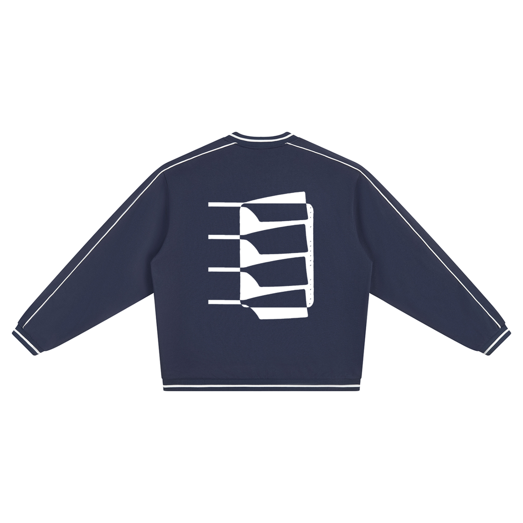 Blade Work Unisex Color Block V-Neck Sweatshirt