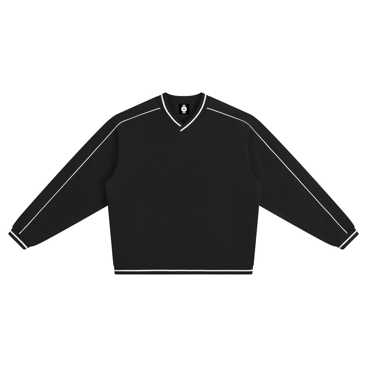 Blade Work Unisex Color Block V-Neck Sweatshirt