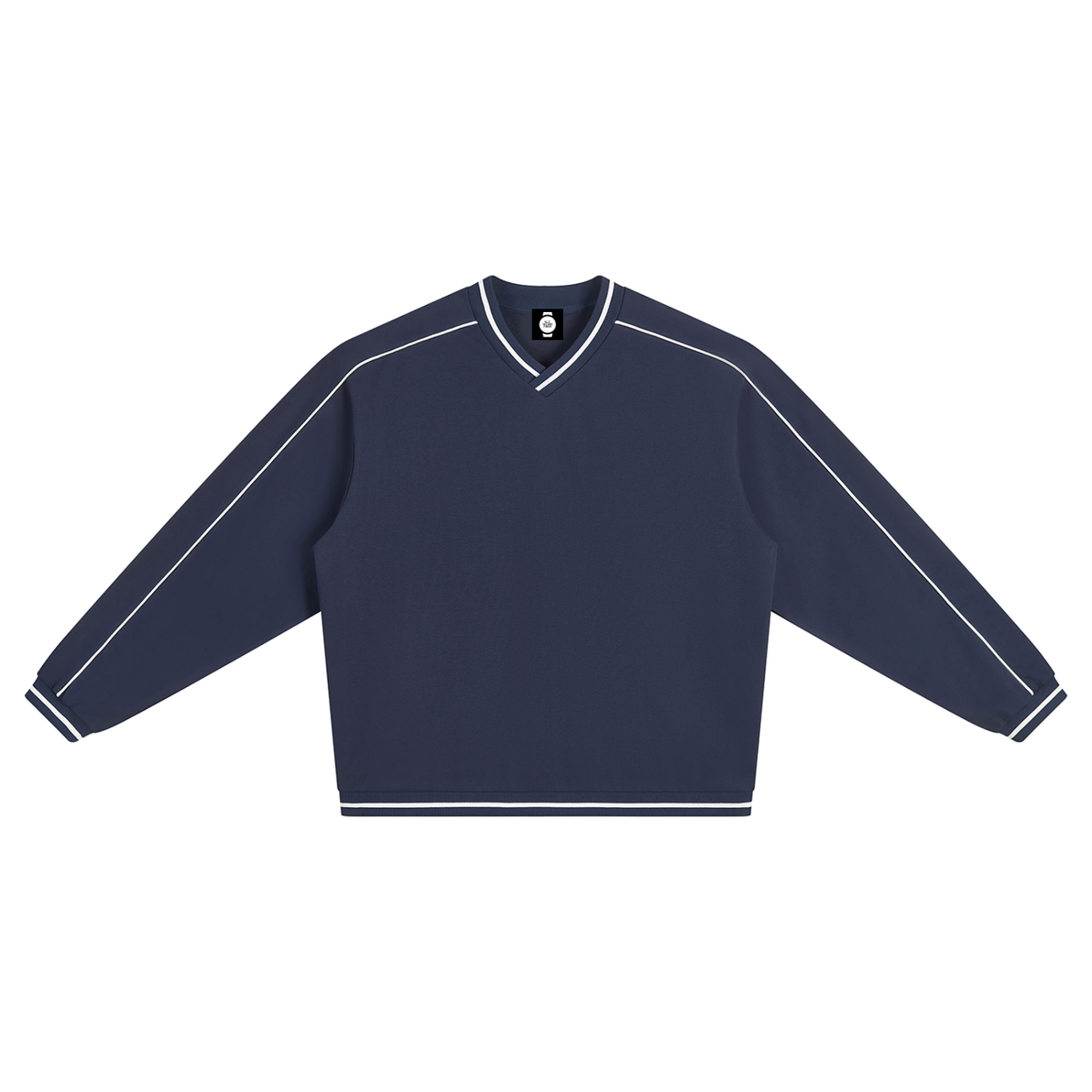 Blade Work Unisex Color Block V-Neck Sweatshirt