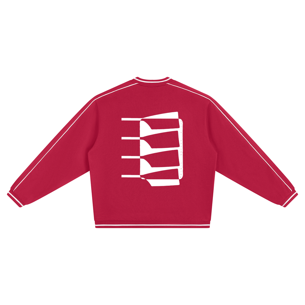 Blade Work Unisex Color Block V-Neck Sweatshirt