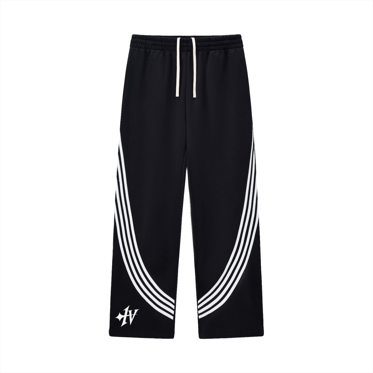 1V Curved Stripe Sweatpants