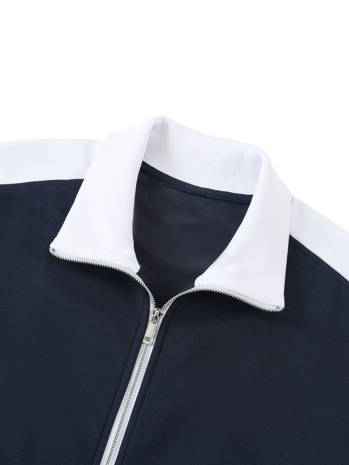 1V Contrast Trim Collar Jacket
