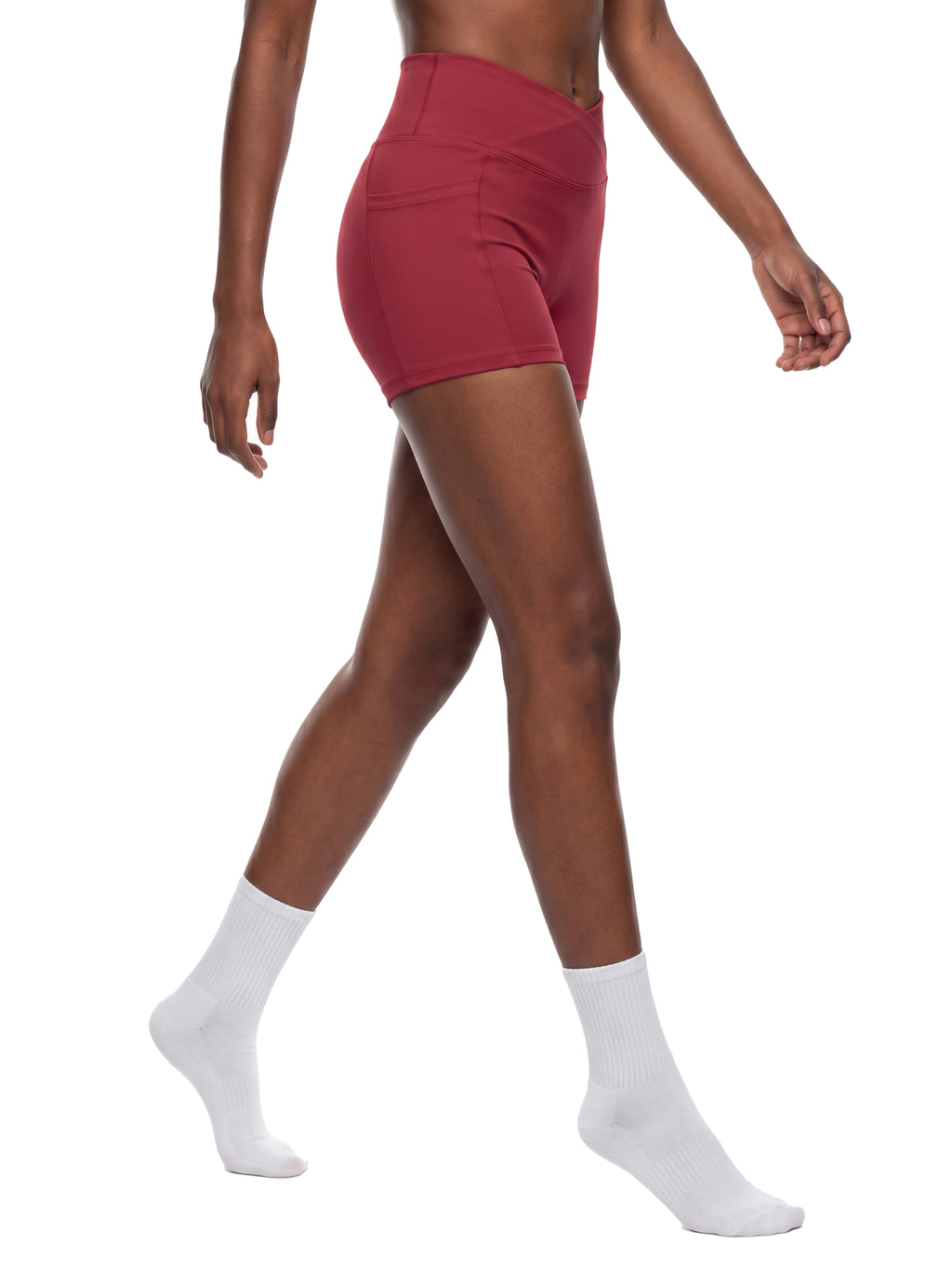 1V Women’s High Rise Pocket Yoga Shorts
